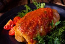 دستور تهیه دلمه کاهو (مرحله به مرحله)
