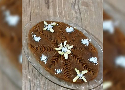 دستور تهیه قدم به قدم حلوا با آرد نخودچی خوشمزه و مجلسی (مرحله به مرحله) دستور تهیه قدم به قدم حلوا با آرد نخودچی خوشمزه و مجلسی (مرحله به مرحله)