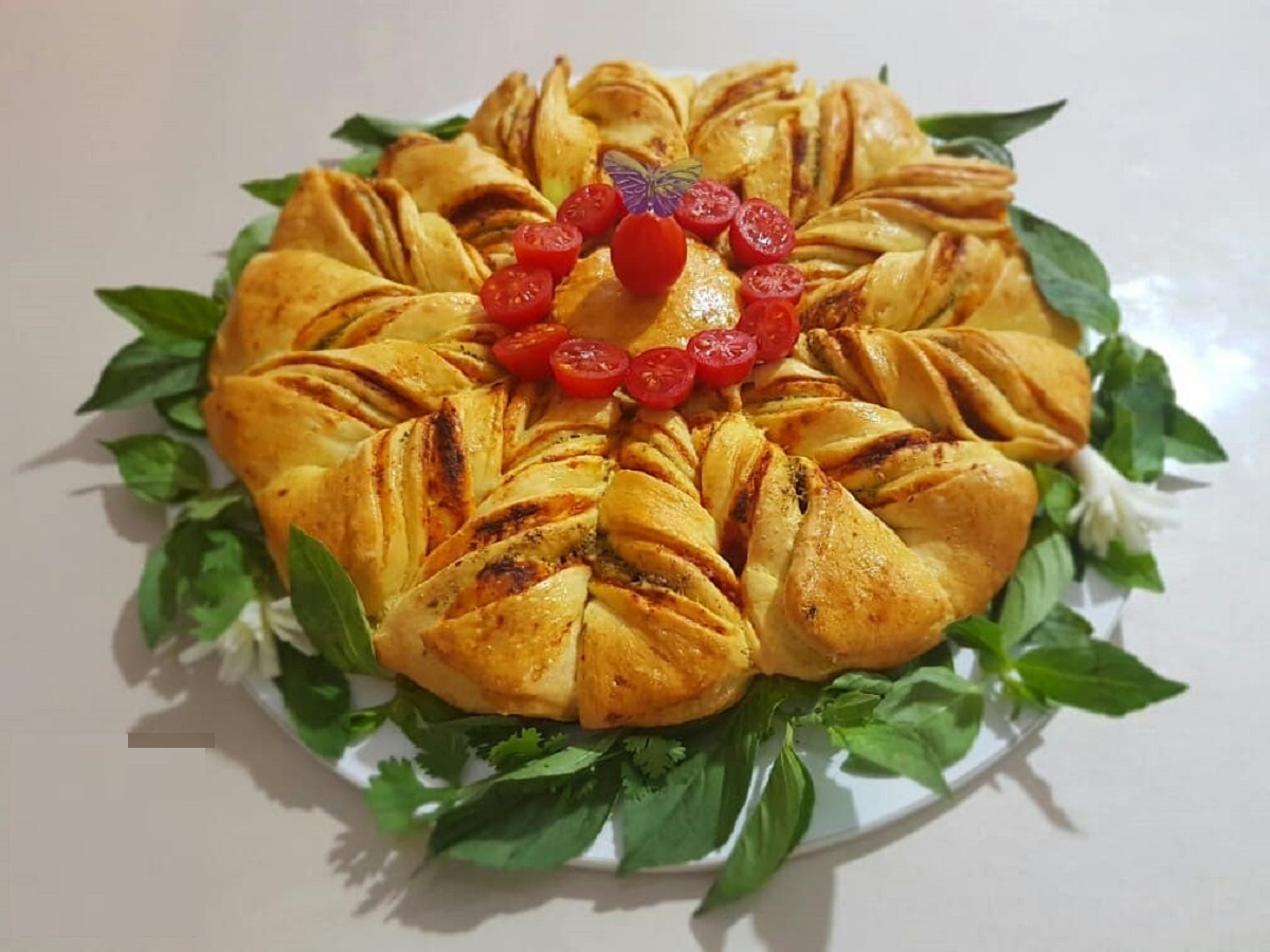 دستور تهیه نان ریحان با عطر و طعم خوب (مرحله به مرحله)