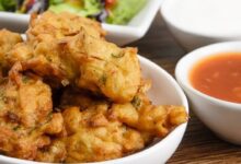 دستور تهیه پاکوره پیش غذای هندی (مرحله به مرحله)