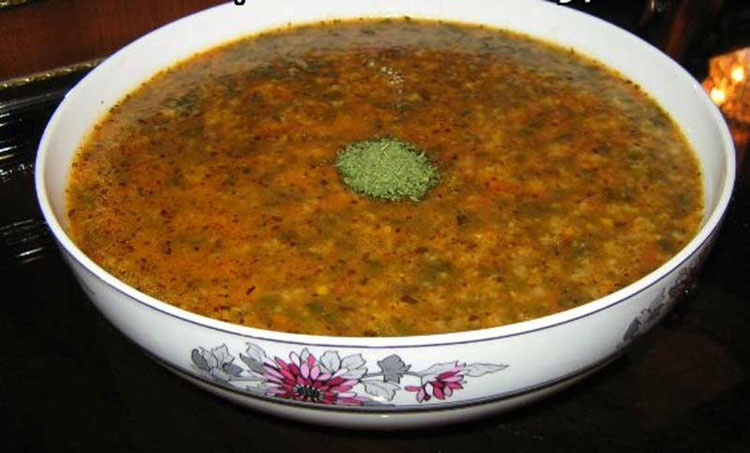 دستور تهیه پخت آش شیله عدس غذای محلی استان آذربایجان شرقی (مرحله به مرحله)