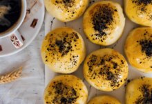 دستور تهیه پواچای پف دار پنیری بدون خمیر مایه (مرحله به مرحله)
