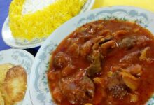 دستور تهیه ی خورش برگ زردآلو سمنانی شیک و مجلسی (مرحله به مرحله)