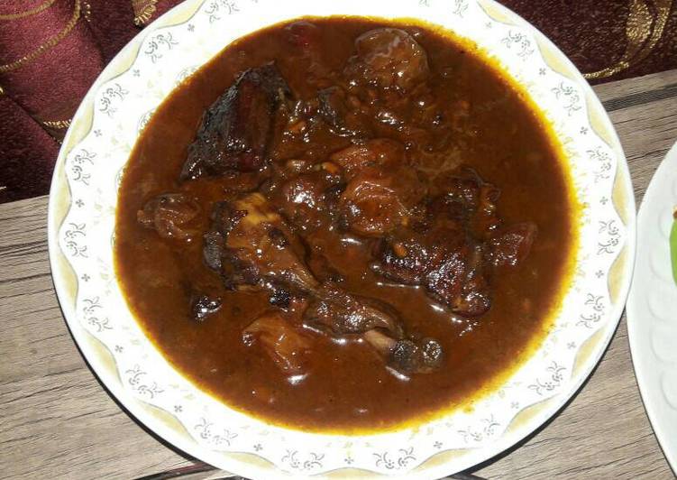 دستور تهیه ی خورش گردو بادمجان خورش اصیل شهر سمنان (مرحله به مرحله)