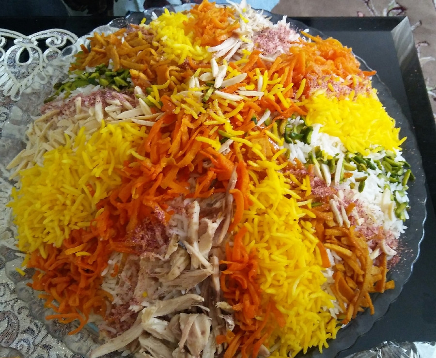 دستور تهیه ی شیرین پلو خوشمزه و مجلسی مرحله به مرحله (مرحله به مرحله) دستور تهیه ی شیرین پلو خوشمزه و مجلسی مرحله به مرحله (مرحله به مرحله)