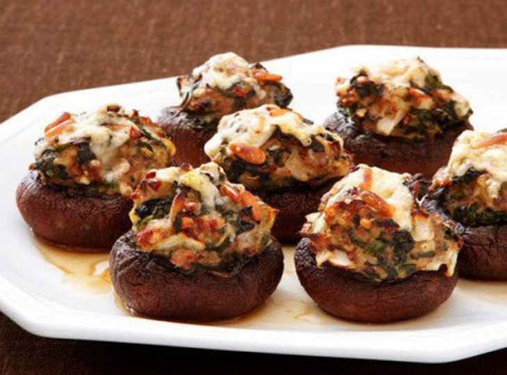 دستور تهیه ی قارچ شکم پر کبابی با روشی جدید و آسان (مرحله به مرحله)