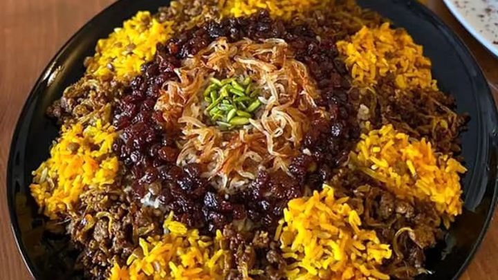 رسپی عدس پلو درباری (یک ناهار شاهانه)