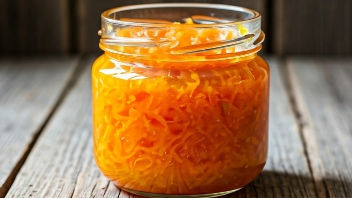 رسپی مربا کدو حلوایی رنده شده + نکات شکرک نزدن