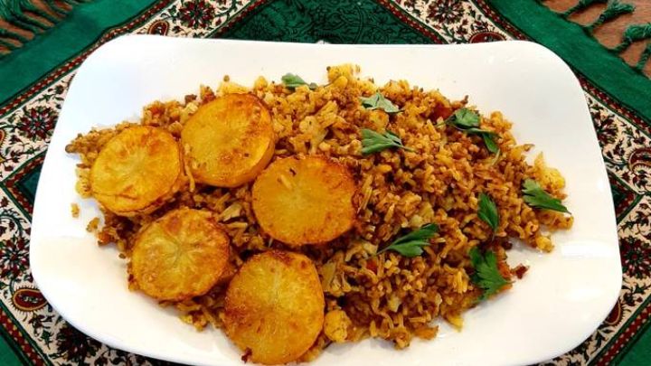 رسپی گل کلم پلو + نکات و فوت‌وفن ها