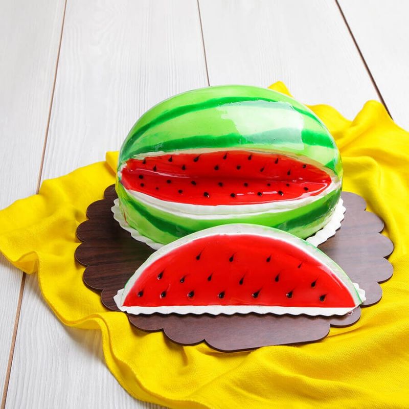 روشی آسان برای تهیه کیک هندوانه ای (مرحله به مرحله)