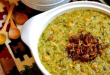 سبزی مخصوص آش سبزی شیرازی چیست ؟ فوت و فن های پخت آش سبزی شیرازی (مرحله به مرحله)