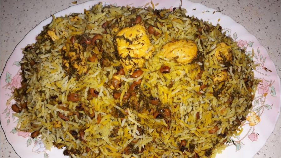 سبزی پلو با مرغ : دستور تهیه تهیه سبزی پلو با مرغ مرحله به مرحله (مرحله به مرحله)