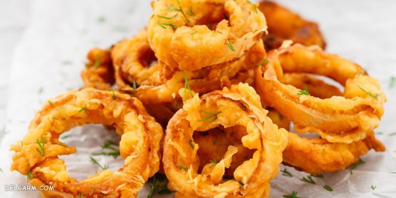 دستور تهیه 4 مدل پیاز سوخاری به شیوه جدید و آسان (مرحله به مرحله)