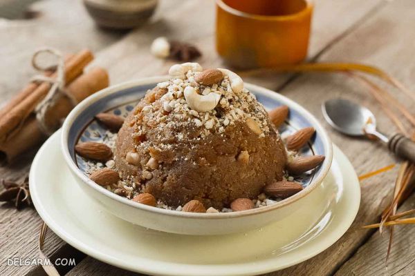 دستور تهیه حلوا با آرد نان سنگک + فوت و فن درست کردن حلوا (مرحله به مرحله)
