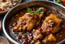 مواد لازم و آموزش خورش فسنجان خانگی (مرحله به مرحله)