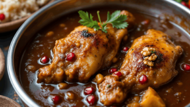 مواد لازم و آموزش خورش فسنجان خانگی (مرحله به مرحله)