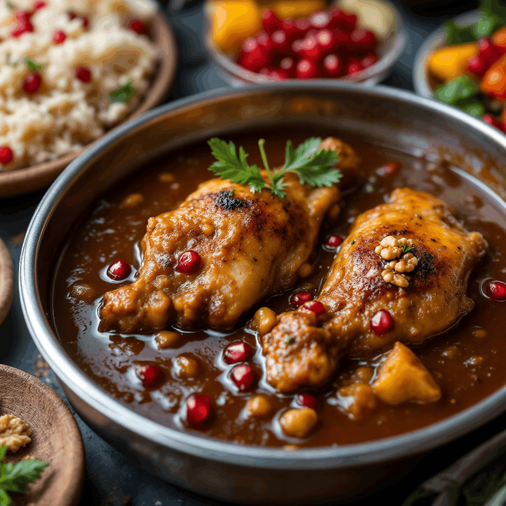 مواد لازم و آموزش خورش فسنجان خانگی (مرحله به مرحله)