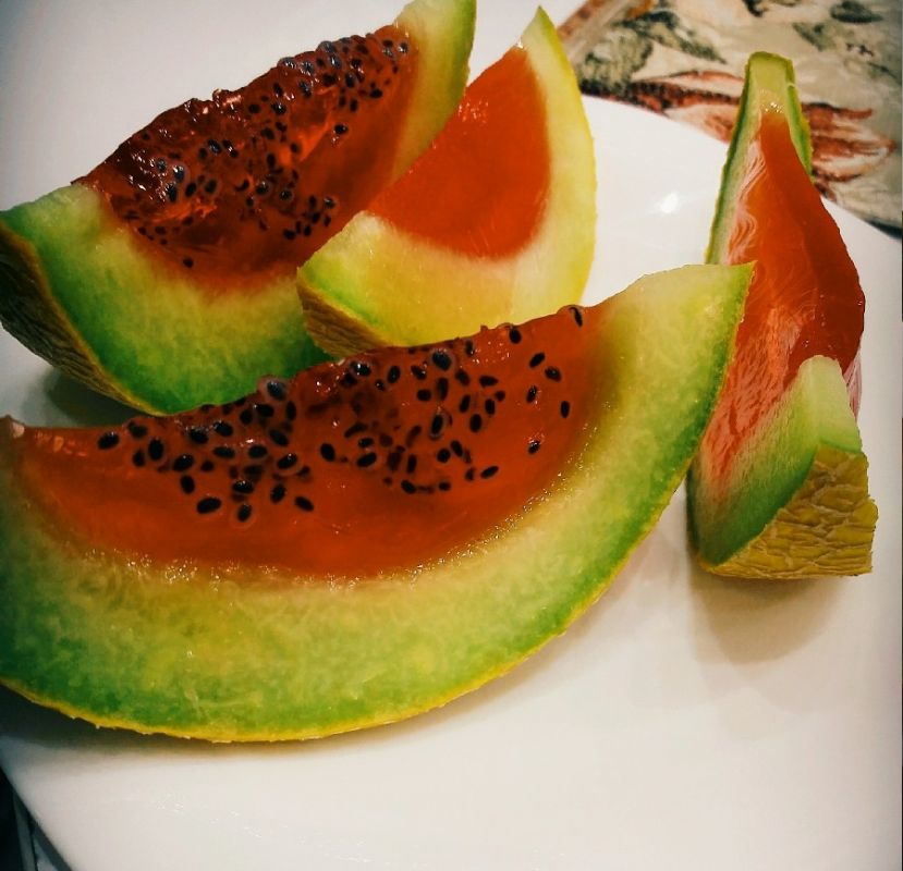 دستور تهیه دسر بهاری طالبی شکم پر (مرحله به مرحله)