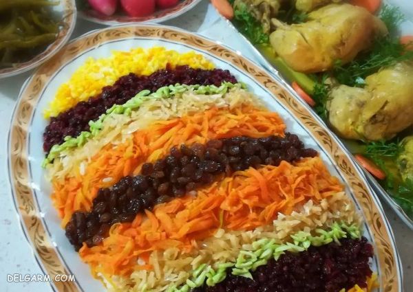 دستور تهیه شیرین پلو با مرغ با ۲ روش پرطرفدار (مرحله به مرحله)