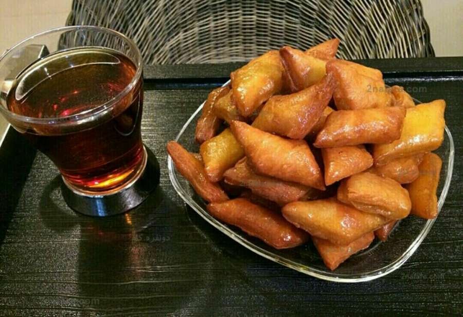 مراحل پخت شیرینی بالشتک با طعم عسلی (مرحله به مرحله)
