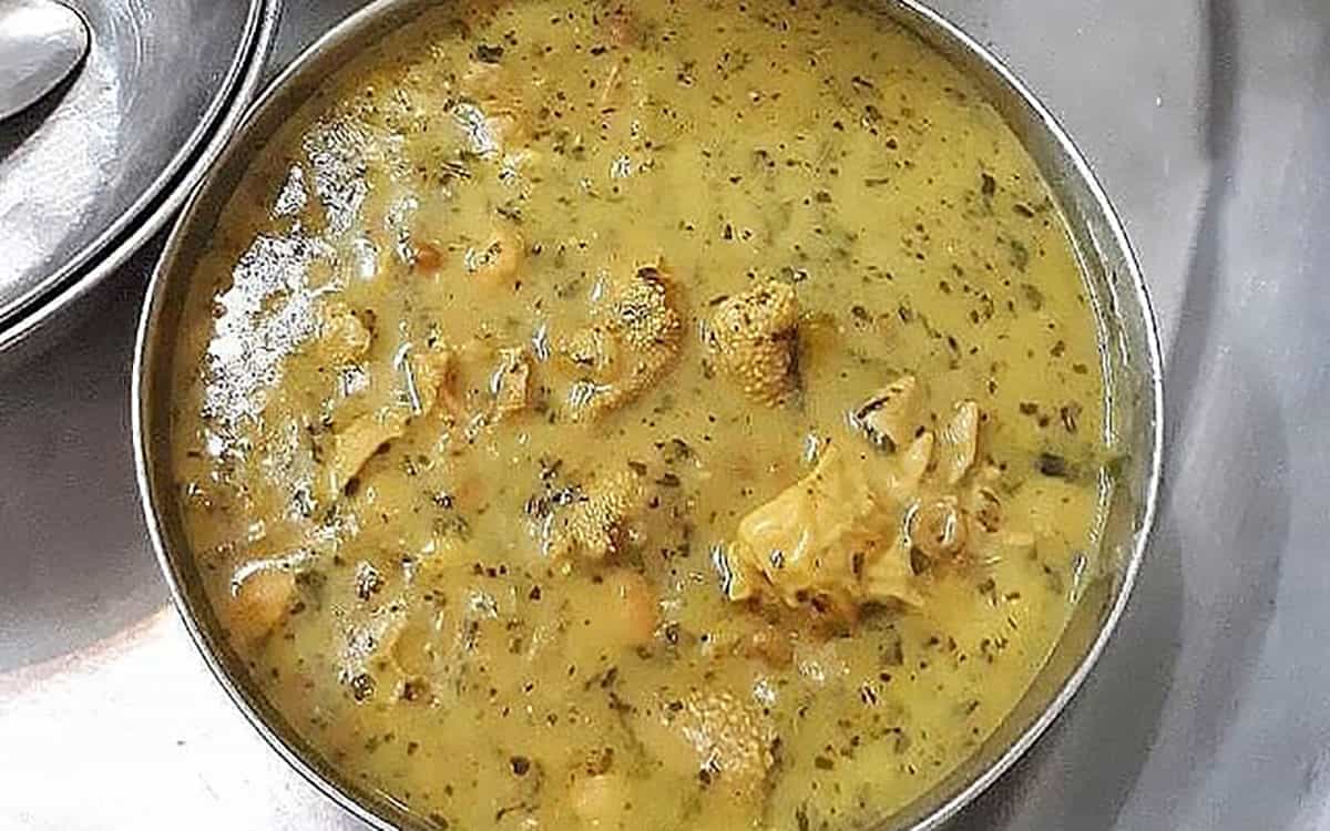 مواد لازم و آموزش آش جو با سیرابی برای 2 یا 4 یا 6 نفر | تناسب ساده