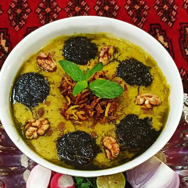 مواد لازم و آموزش آش قلقل شوشتر برای 2 یا 4 یا 6 نفر | تناسب ساده