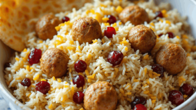 مواد لازم و آموزش آلبالو پلو خانگی (مرحله به مرحله)