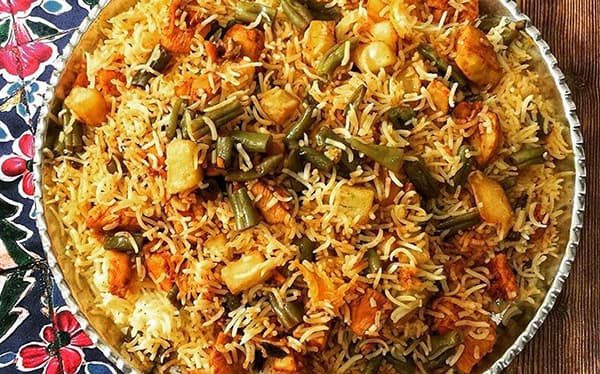 مواد لازم و آموزش استانبولی پلو برای 2 یا 4 یا 6 نفر | تناسب ساده