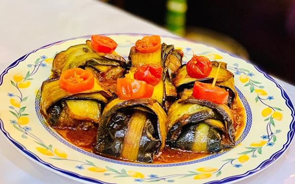 مواد لازم و آموزش بادمجان بقچه ای خانگی (مرحله به مرحله)