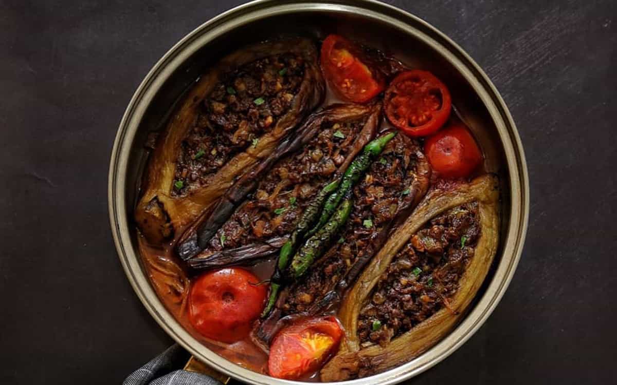 مواد لازم و آموزش بادمجان کبابی برای 2 یا 4 یا 6 نفر | تناسب ساده