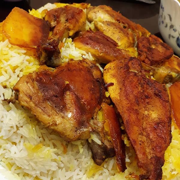 مواد لازم و آموزش باسترما پلو برای 2 یا 4 یا 6 نفر | تناسب ساده
