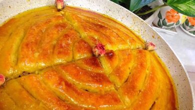 مواد لازم و آموزش باقلوا بدون فر خانگی (مرحله به مرحله)