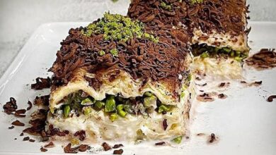مواد لازم و آموزش باقلوای سرد خانگی (مرحله به مرحله)