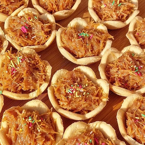 مواد لازم و آموزش تارت شعریه خانگی (مرحله به مرحله) مواد لازم و آموزش تارت شعریه خانگی (مرحله به مرحله)
