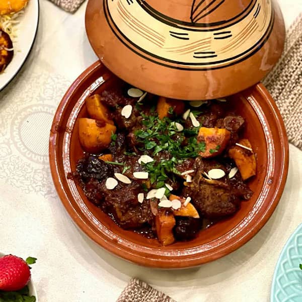مواد لازم و آموزش تجین مراکشی برای 2 یا 4 یا 6 نفر | تناسب ساده مواد لازم و آموزش تجین مراکشی برای 2 یا 4 یا 6 نفر | تناسب ساده