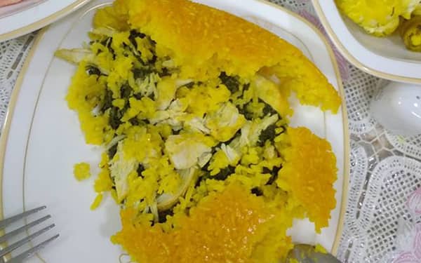 مواد لازم و آموزش ته چین آلو اسفناج برای 2 یا 4 یا 6 نفر | تناسب ساده