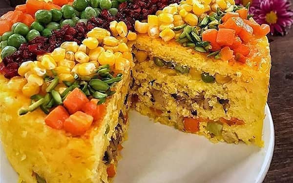 مواد لازم و آموزش ته چین سبزیجات برای 2 یا 4 یا 6 نفر | تناسب ساده