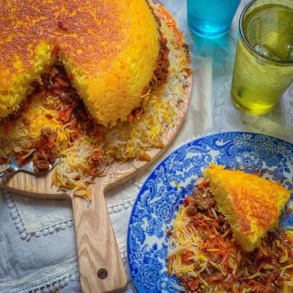 مواد لازم و آموزش ته چین هویج پلو برای 2 یا 4 یا 6 نفر | تناسب ساده مواد لازم و آموزش ته چین هویج پلو برای 2 یا 4 یا 6 نفر | تناسب ساده