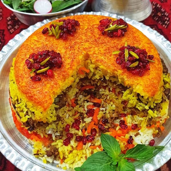 مواد لازم و آموزش ته چین گوشت و هویج برای 2 یا 4 یا 6 نفر | تناسب ساده