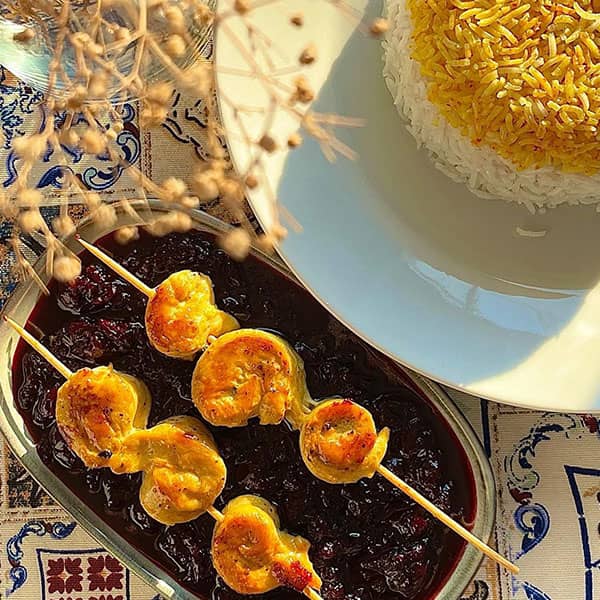 مواد لازم و آموزش جوجه کباب آلبالویی برای 2 یا 4 یا 6 نفر | تناسب ساده
