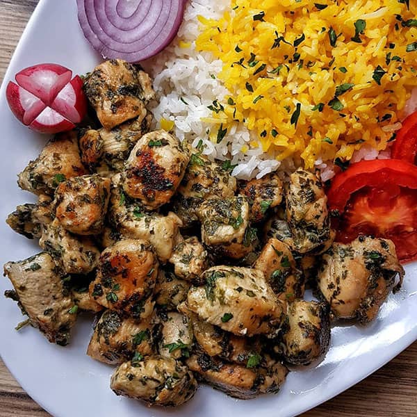 مواد لازم و آموزش جوجه کباب سبز برای 2 یا 4 یا 6 نفر | تناسب ساده
