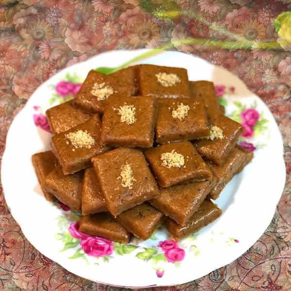 مواد لازم و آموزش حلوای آغوز برای 2 یا 4 یا 6 نفر | تناسب ساده