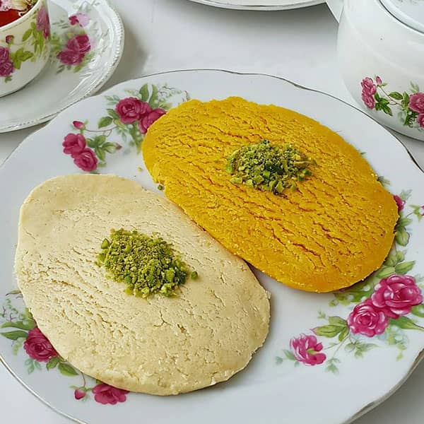 مواد لازم و آموزش حلوای کفگیری تبریزی برای 2 یا 4 یا 6 نفر | تناسب ساده