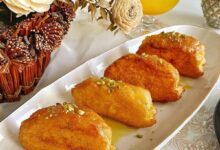 مواد لازم و آموزش خاگینه با نان باگت خانگی (مرحله به مرحله)