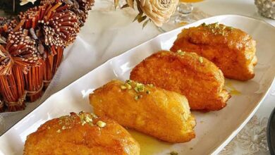 مواد لازم و آموزش خاگینه با نان باگت خانگی (مرحله به مرحله)