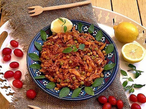 مواد لازم و آموزش خوراک تن ماهی برای 2 یا 4 یا 6 نفر | تناسب ساده