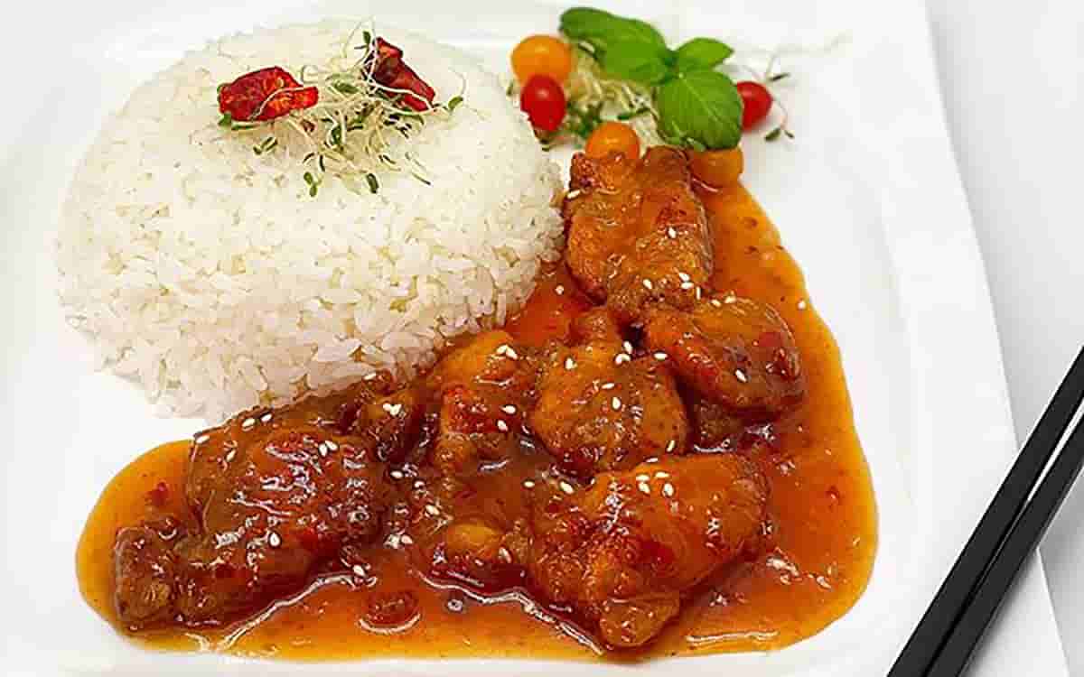 مواد لازم و آموزش خوراک مرغ چینی برای 2 یا 4 یا 6 نفر | تناسب ساده
