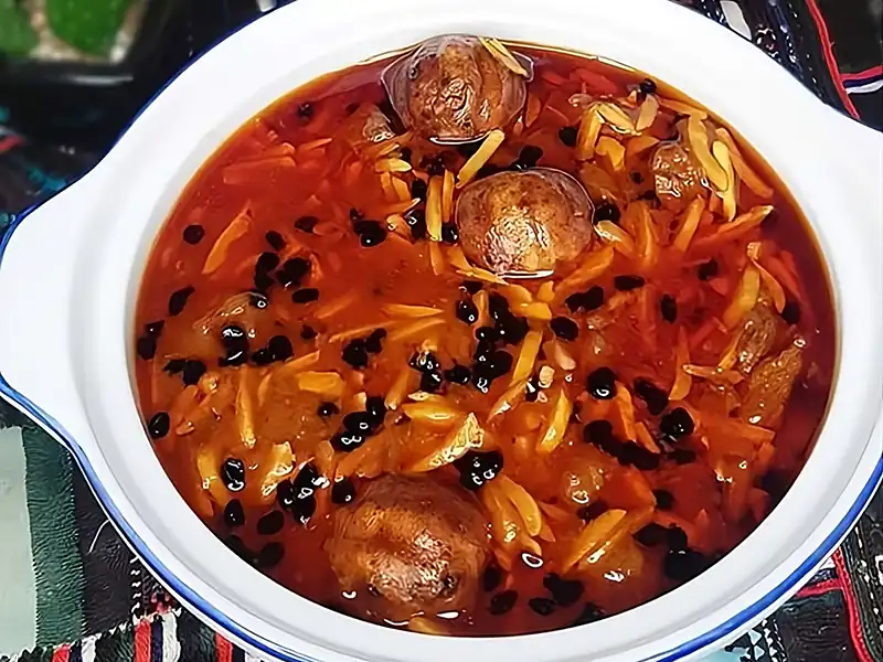 مواد لازم و آموزش خورش خلال برای 2 یا 4 یا 6 نفر | تناسب ساده مواد لازم و آموزش خورش خلال برای 2 یا 4 یا 6 نفر | تناسب ساده