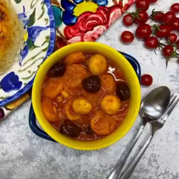 مواد لازم و آموزش خورش قیسی برای 2 یا 4 یا 6 نفر | تناسب ساده