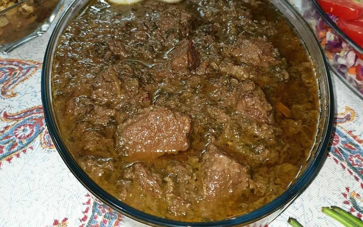 مواد لازم و آموزش خورش گردو اسفناج برای 2 یا 4 یا 6 نفر | تناسب ساده